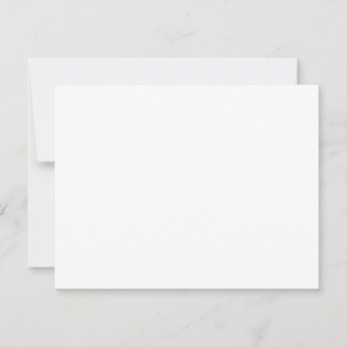 Create your own custom white  note card