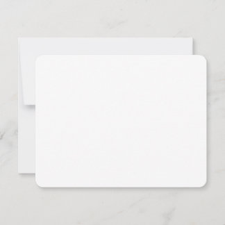 Create your own custom white  note card
