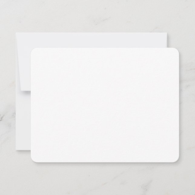 Create your own custom white  note card (Front)