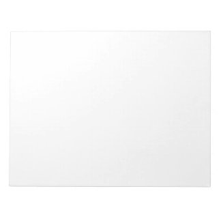 Create your own custom white  notepad