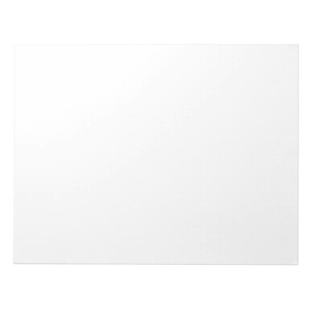 Create your own custom white  notepad (Front)