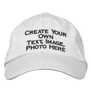 Create Your Own Custom White Personalized Embroidered Baseball Cap