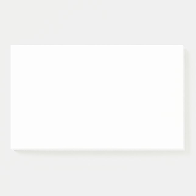 Create your own custom white  post-it notes (Front)