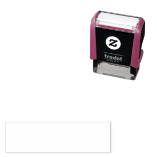 Create your own custom white self-inking stamp