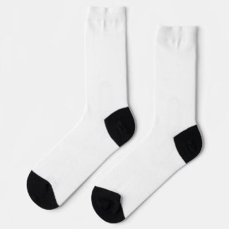 Create your own custom white socks