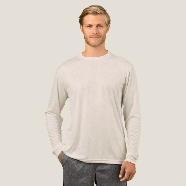 Create your own custom white  Tri-Blend shirt (Full Front)
