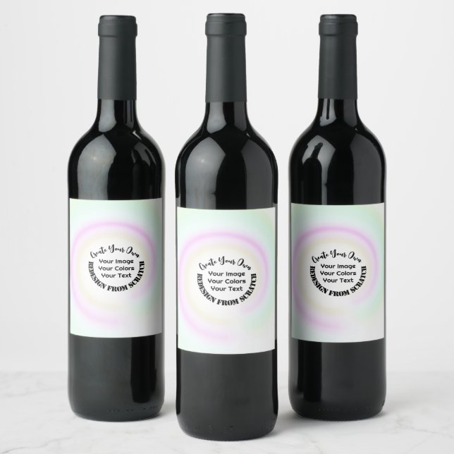 Create Your Own Custom Wine Label (Bottles)