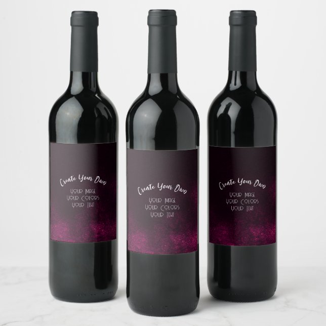 Create Your Own Custom Wine Label (Bottles)