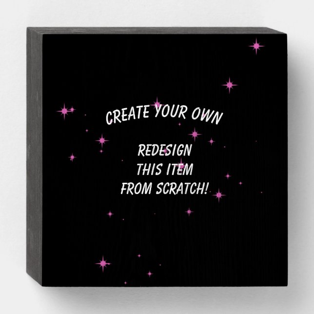 Create Your Own Custom Wooden Box Sign (Front Horizontal)