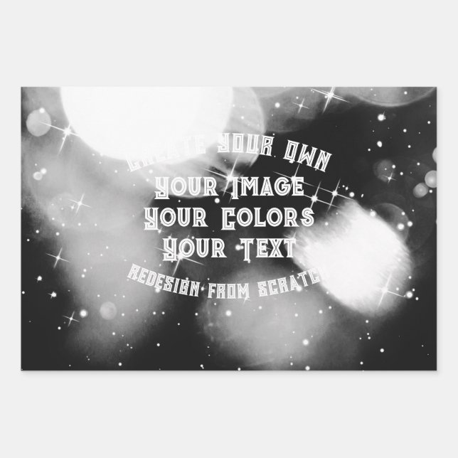 Create Your Own Custom Wrapping Paper Sheets (Front)