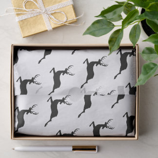 Create Your Own Custom Xmas Deer Silhouette Tissue Paper