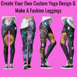 Create Your Own Custom Yoga Design & Make Fashion  Leggings<br><div class="desc">Create Your Own Custom Yoga Design & Make Fashion Leggings Elevate your yoga practice and your fashion game with these custom yoga leggings. With the ability to create your own personalized design, you can make a statement with your leggings and showcase your unique style. Made with high-quality, stretchy fabric, these...</div>