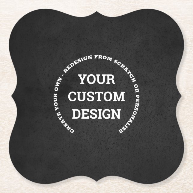 Create Your Own Customised Paper Coaster (Front)