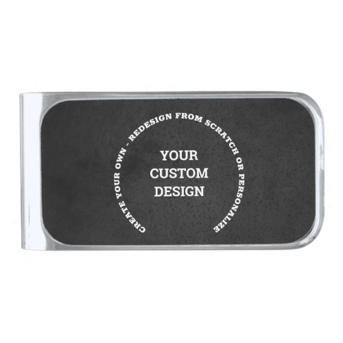 Create Your Own Customised Silver Finish Money Clip
