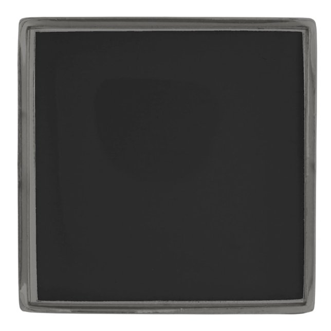 CREATE YOUR OWN - CUSTOMIZABLE BLANK GUNMETAL FINISH LAPEL PIN (Front)