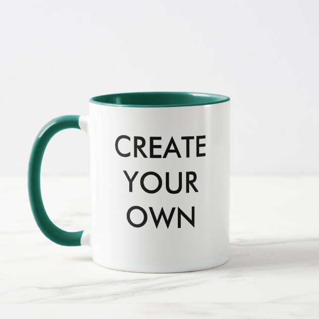 Create Your Own Customizable Combo Mug GREEN (Left)