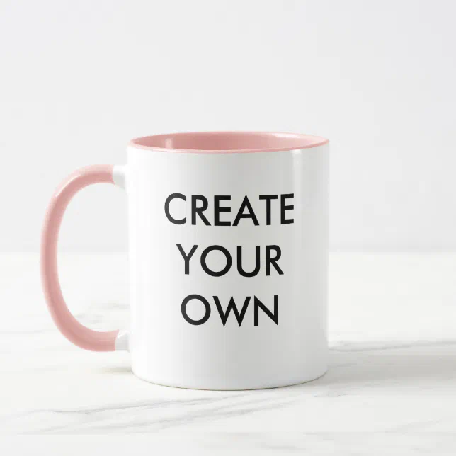 Create Your Own Customizable Combo Mug PINK | Zazzle