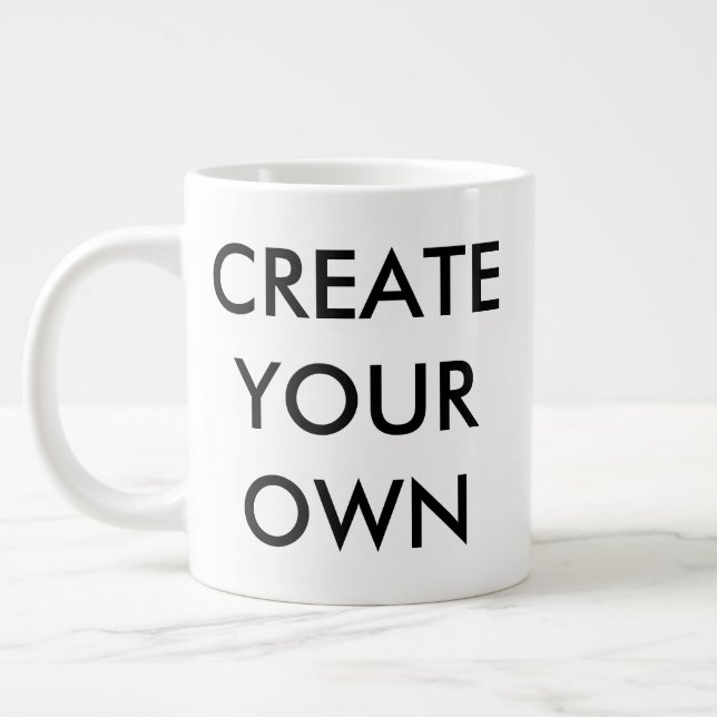 Create Your Own Customizable Giant Mug (Left)
