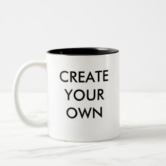 Create Your Own Customizable Two-Tone Mug BLACK