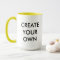 Create Your Own Customizable Two-Tone Mug YELLOW