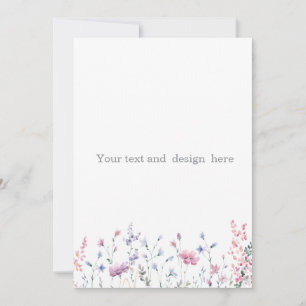 create your own customizable white invitation