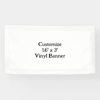 Create your own customize 1.6' x 3' Indoor Vinyl Banner