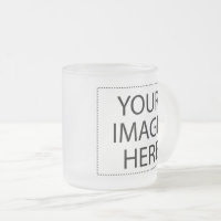 Design Your Own 11oz Frosted Glass Coffee Mug - Forever Wedding Favors