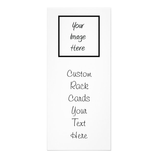 Create Your Own - Customize Blank Rack Card (Front)