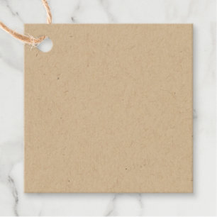 Create Your Own Customize Foil Square Favor Tags