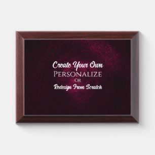 Create Your Own! Customize This Award Plaque