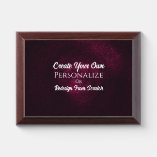 Create Your Own! Customize This Award Plaque