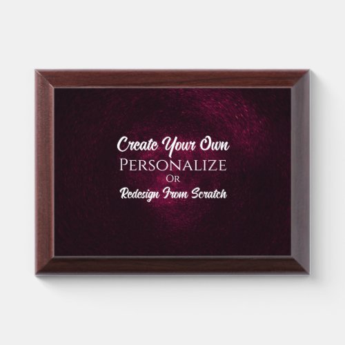 Create Your Own Customize This Award Plaque