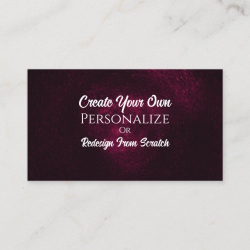 Create Your Own Customize This Business Card