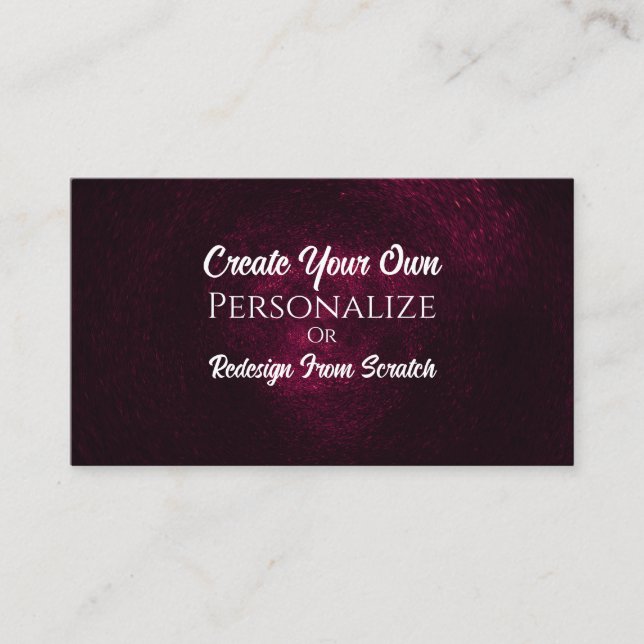 Create Your Own! Customize This Business Card (Front)