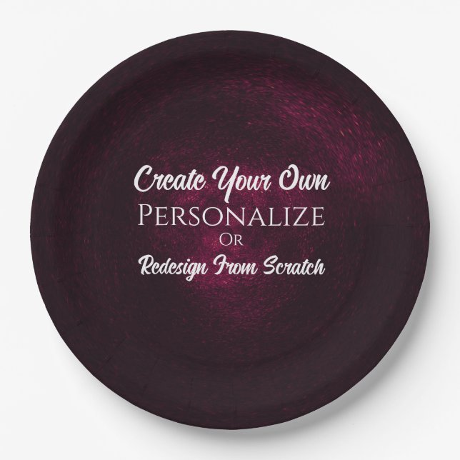 Create Your Own! Customize This Paper Plates (Front)