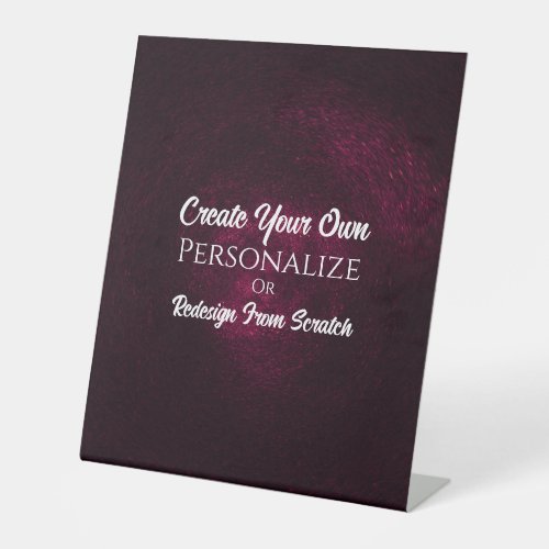 Create Your Own Customize This Pedestal Sign