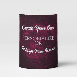 Create Your Own! Customize This Pillar Candle