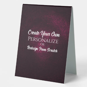 Create Your Own! Customize This Table Tent