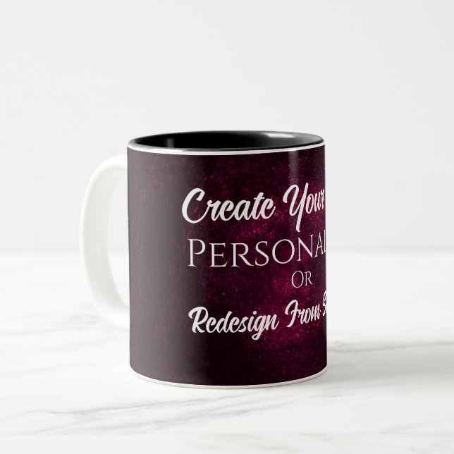 Create Your Own! Customize This Two-Tone Coffee Mug (Front Left)