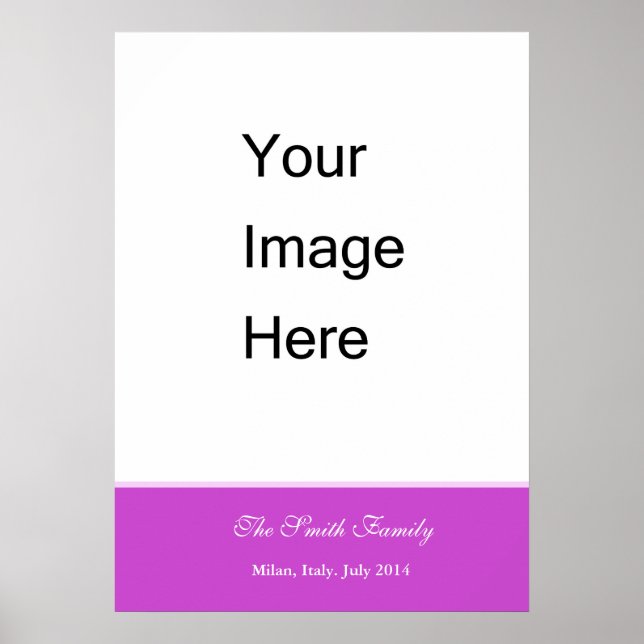 Create your own, customize Zazzle template Poster (Front)