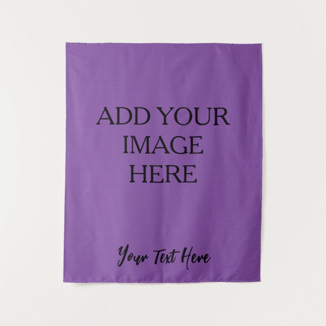 Create Your Own Customized Blank Purple Tapestry (Front)