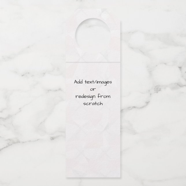 Create Your Own Customized Bottle Hanger Tag (Front)
