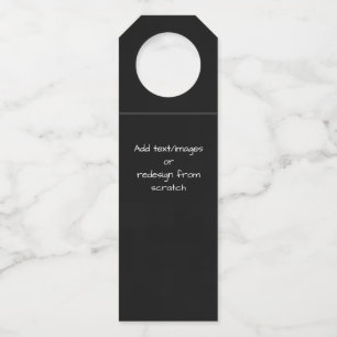 Create Your Own Customized Bottle Hanger Tag