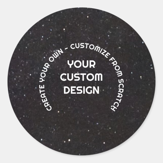Create Your Own Customized Classic Round Sticker (Front)