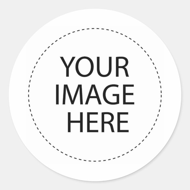 CREATE YOUR OWN CUSTOMIZED CLASSIC ROUND STICKER (Front)