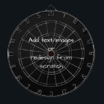Create Your Own Customized Dart Board<br><div class="desc">Create your own fully customized merch from scratch by replacing the background image currently displayed on this product with an image of your own! Add your own text if desired and choose your favorite colors and styles.</div>
