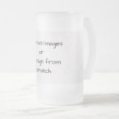 Create Your Own Customized Frosted Glass Beer Mug (Front Right)