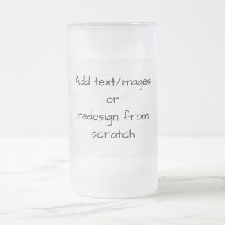 Create Your Own Customized Frosted Glass Beer Mug