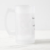 Create Your Own Customized Frosted Glass Beer Mug (Left)