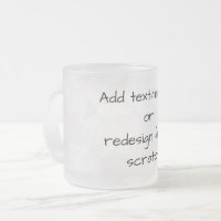 Personalized Frosted Glass Coffee Mug Custom Frosted Glass 